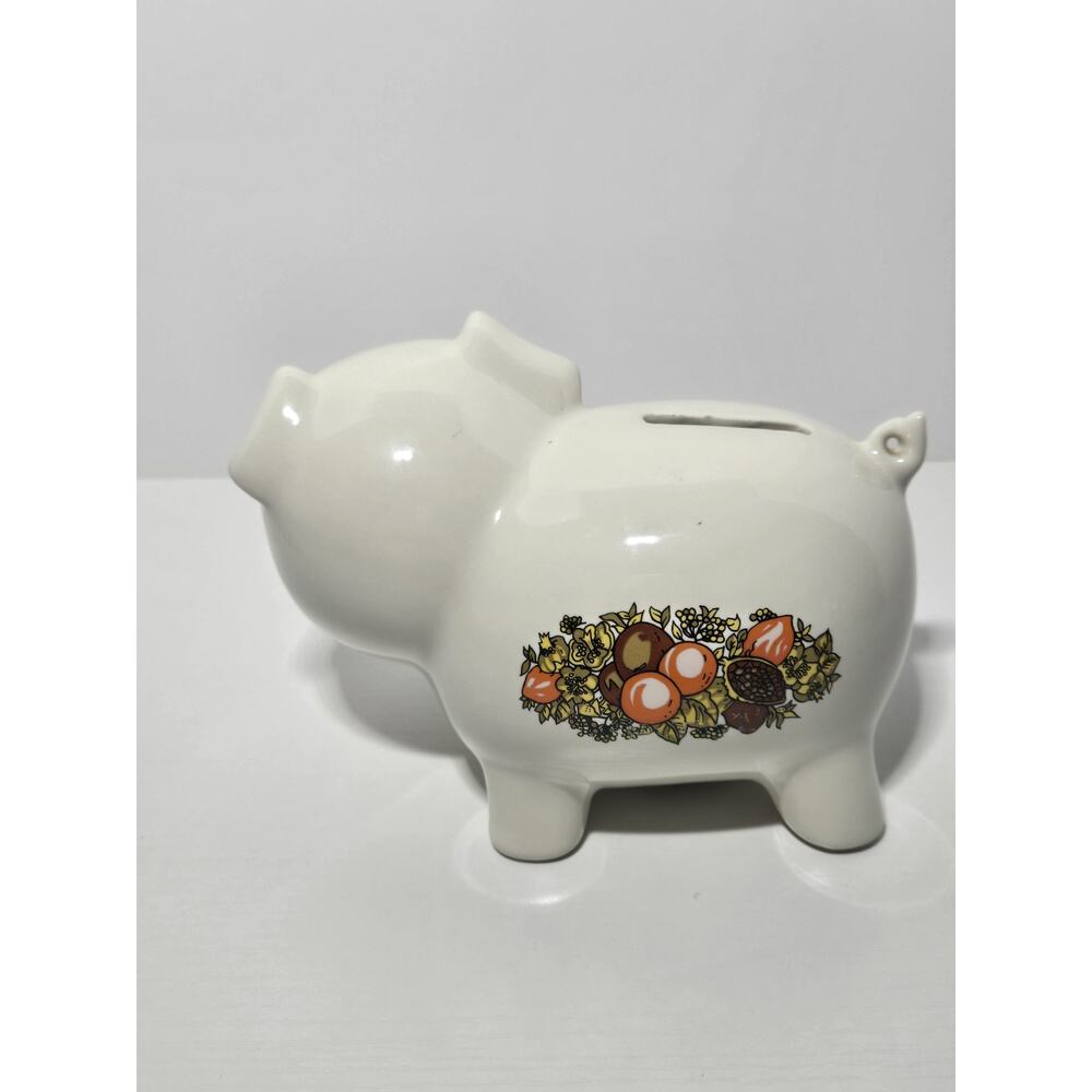 Rare Vintage Corning SPICE OF LIFE Pottery Pig Piggy Bank No Plug. - Picture 3 of 12